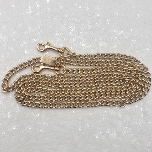Coach Goldtone Crossbody Chain Replacement Strap Versatile Stylish - Picture 5 of 7
